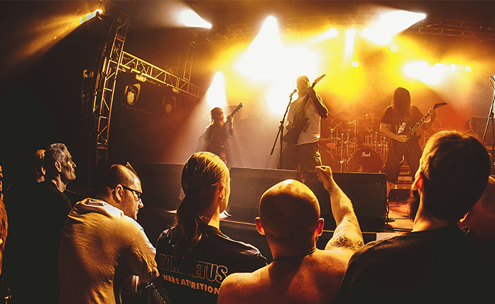 Live band performing at private party